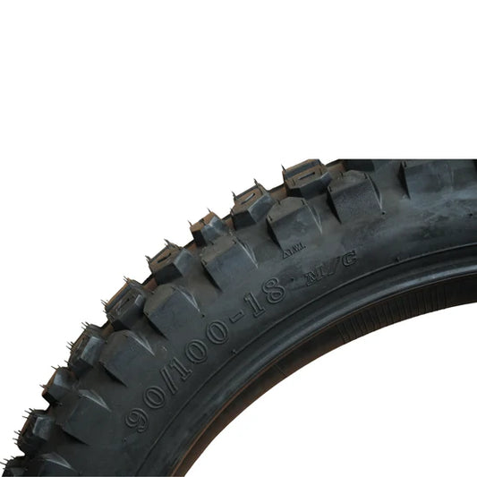 90/100-18" Rear Dual Sport Tire With Tube