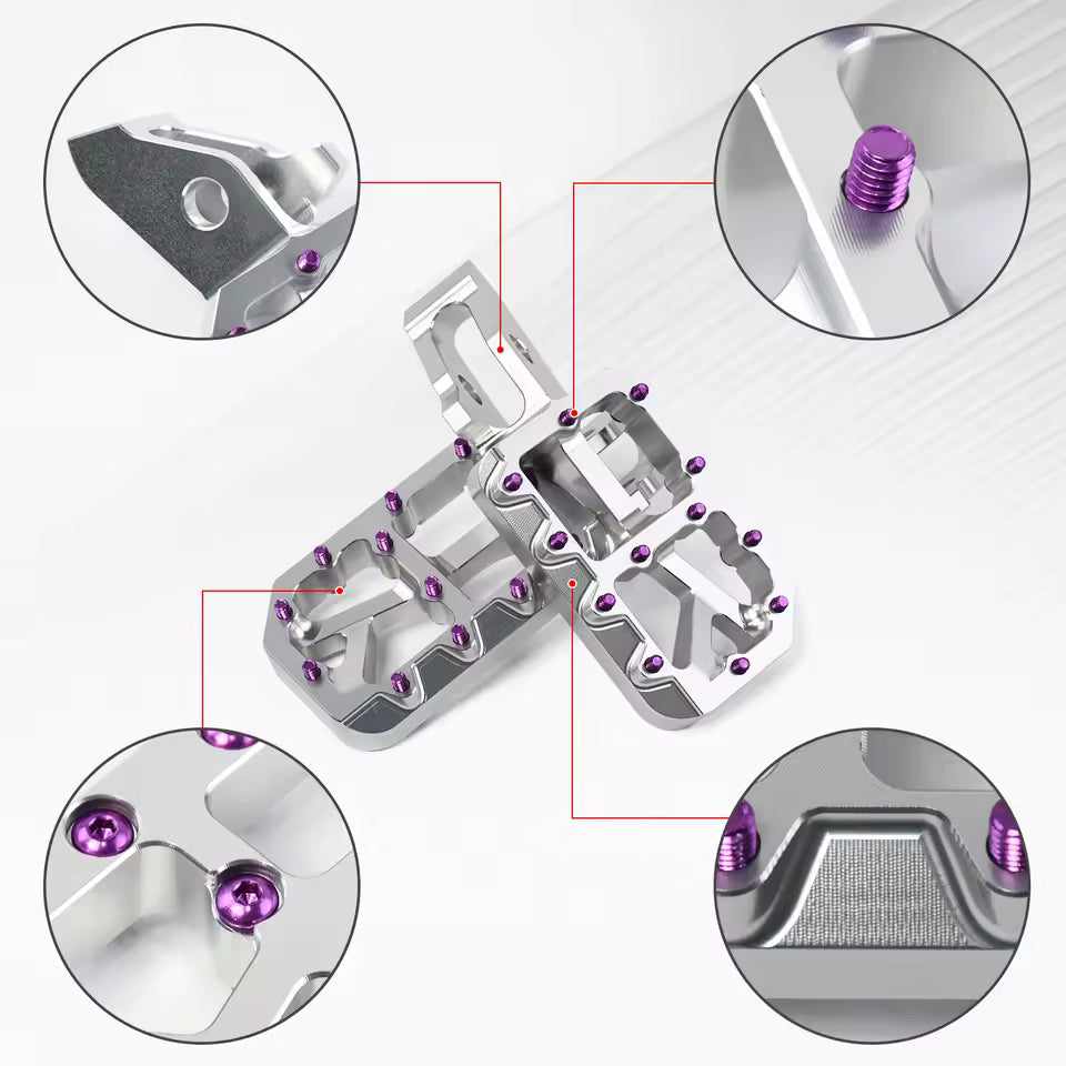 Emoto Warehouse Titanium Wide MX Pegs For Surron LBX