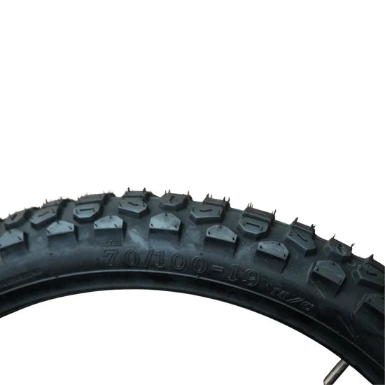 70-100-19" Front Dual Sport Tire With Tube